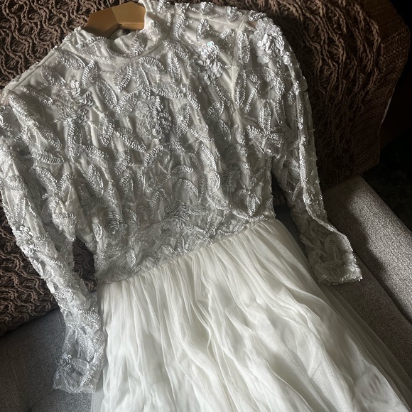 ASOS Embebed Wedding Dress - Picture 3 of 7